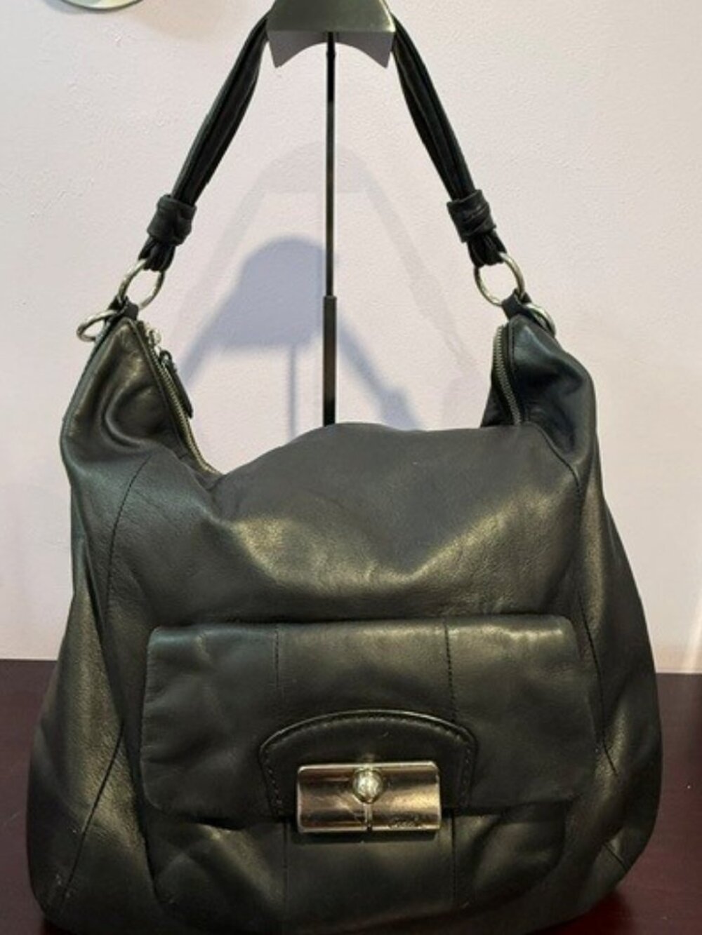 VINTAGE Coach black ‘Kristin’ Leather slouchy hobo bag (style 14769)